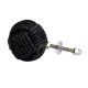Black Jute Round Cabinet Knobs
